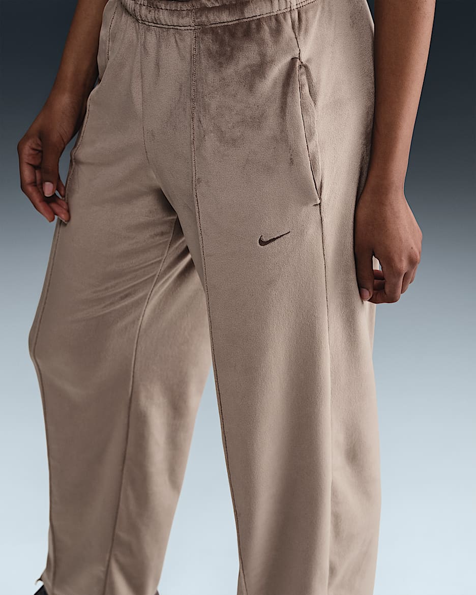 Pantalones de velour de tiro medio para mujer Nike Sportswear Chill Knit. Nike MX